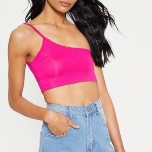 One shoulder crop top!